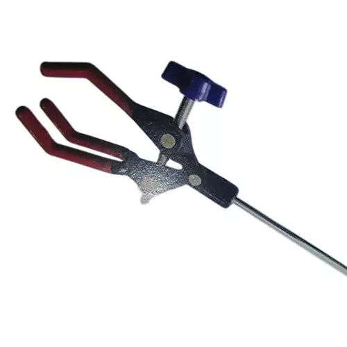 WKM Aluminium Three Prong Clamp for Holding Flasks Test Tubes KT12