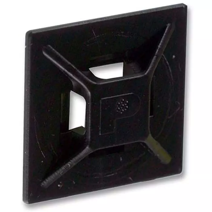 PANDUIT Tie Holders & Mountings MOUNT, ADHESIVE, ABS, PK100, ABMM-AT-C0 (Pack of 100)
