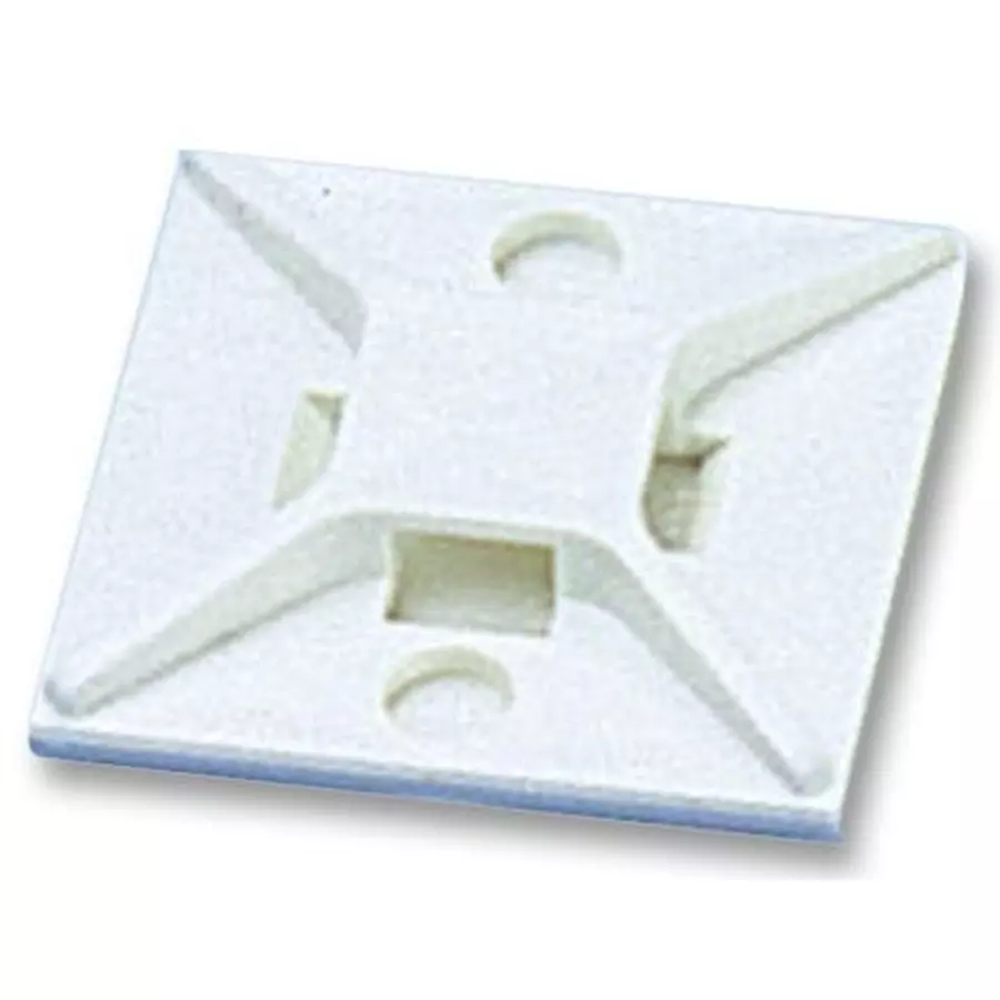 PANDUIT Tie Holders & Mountings CABLE TIE MOUNT, 25.4MM, ABS, WHITE, ABM2S-A-C (Pack of 100)