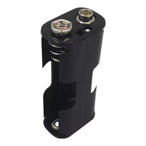 MULTICOMP PRO Battery Holders HOLDER, BATTERY, 2XAA, SNAP TERM, PK5, BH322-1B (Pack of 5)