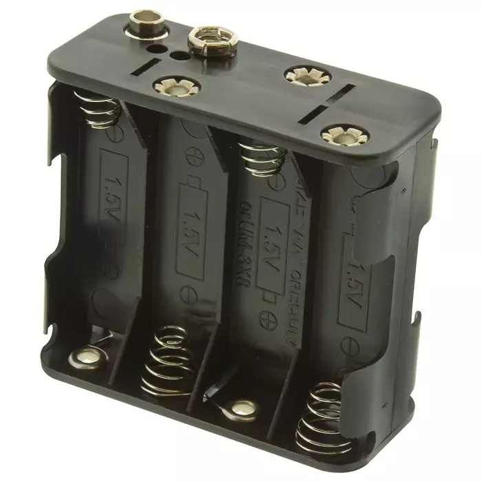 MULTICOMP PRO Battery Holders HOLDER, BATTERY, 8XAA, PK5, BH383B (Pack of 5)