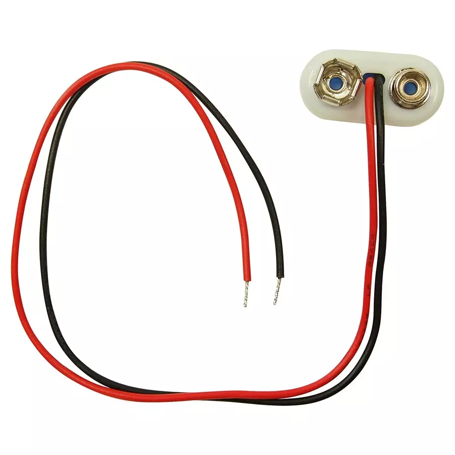 CLIFF ELECTRONIC COMPONENTS BATTERY CONNECTOR, WIRE LEAD, 9VDC, FC6831