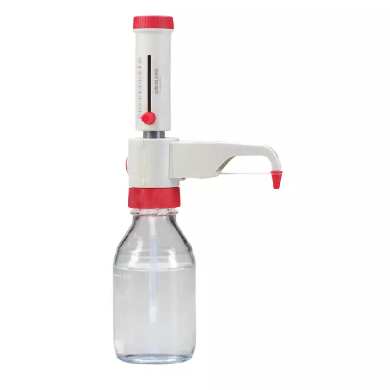Tarson 10-100 ml Accupense Bottle Top Dispenser with Accessories, 2.00 ml Dispensing Step and ±0.5% Inaccuracy, BTD-A100
