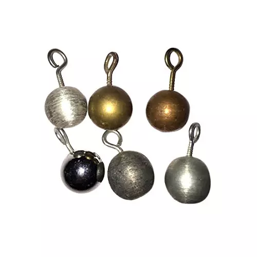 WKM 18 mm Aluminium, Brass, Copper, Iron, Lead & Zinc Pendulum Bob KT37 (Pack of 6 Pcs)