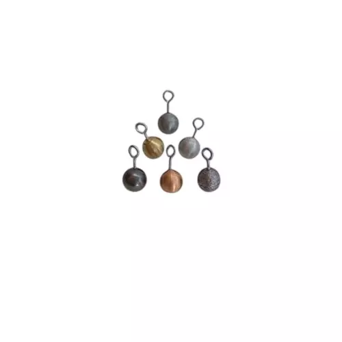 WKM Aluminium, Brass, Copper, Iron, Lead & Zinc Pendulum Bob (Set of 6 Pcs)