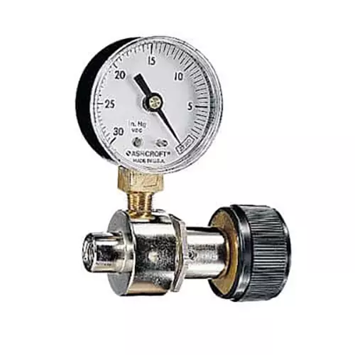 Supertek Vacuum Gauge with Regulator for Laboratory Vacuum Pump, SDS-VPA-VG