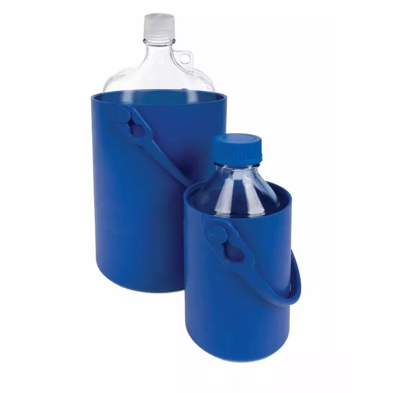Abdos 4.5 L & 1.5 L Safe Bottle Carrier in Blue Color and Thermoplastic Elastomer Body, P90130 (Pack of 2)