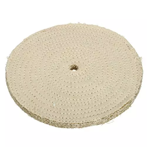 WKM 203.2 mm (8 Inch) Sisal Cloth Buffing Wheel Pad for Polishing KT49DP