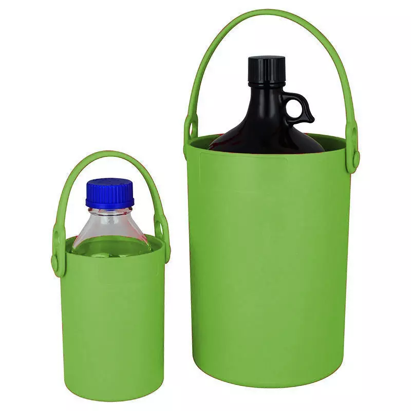 Abdos 4.5 L & 1.5 L Safe Bottle Carrier in Green Color and Thermoplastic Elastomer Body, P90131 (Pack of 2)