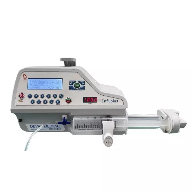 Devay Infuplus Syringe Pump LCD +/- 2% Accuracy 230-240 V for ICU Room