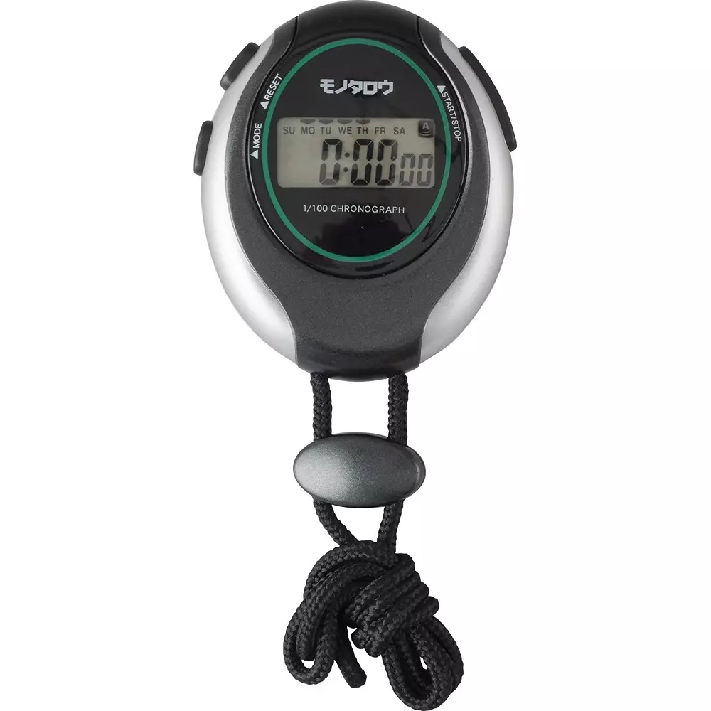 MonotaRO Stopwatch ABS Resin Black 79x67x20 mm, 20758955