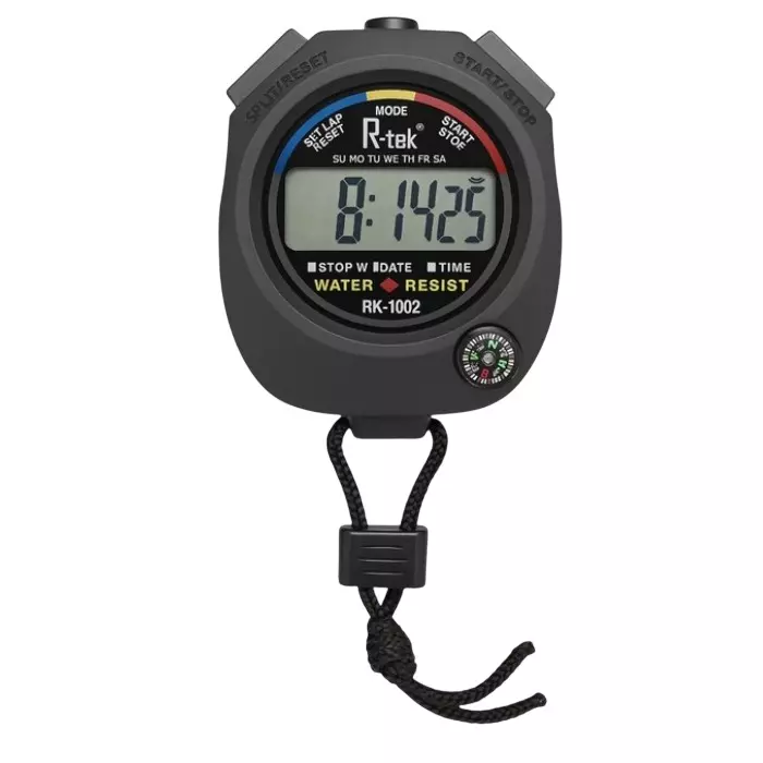 R-Tek Timer Stopwatch ABS 9 hr 59 min 59.9 sec Measuring Range, RK-1002
