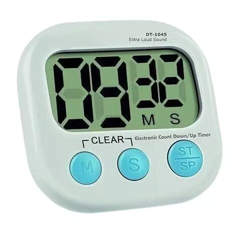 KERRO Digital Count Down/Up Timer with Magnetic Clamp and Loud Noise for Kitchen, DT1045