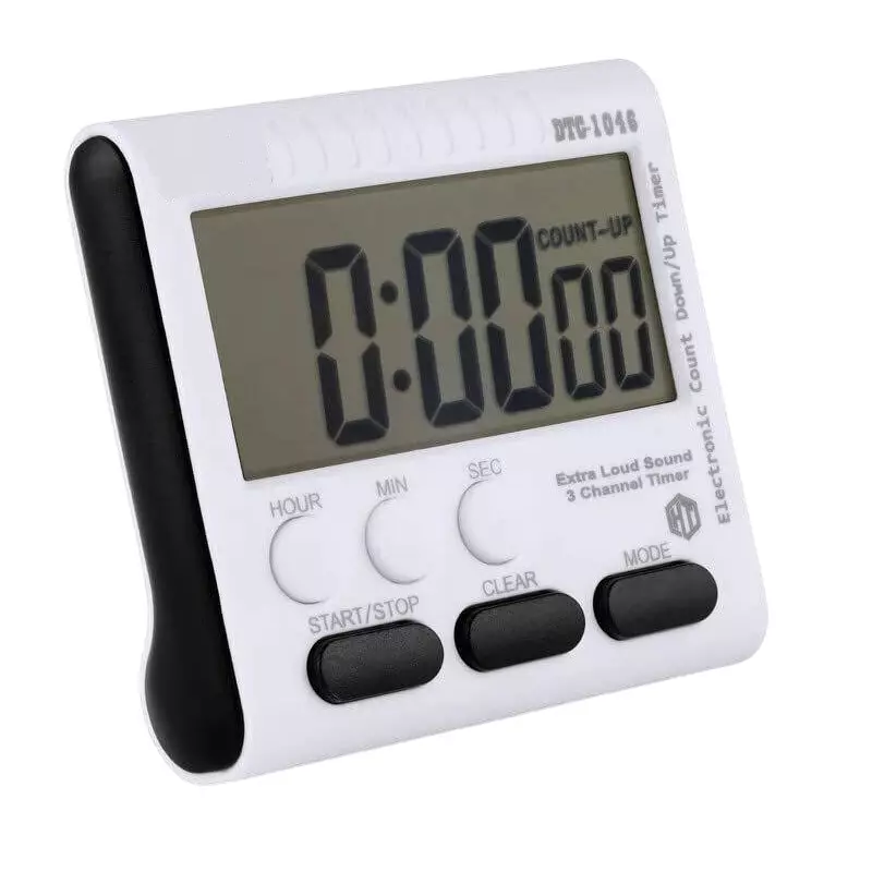 KERRO Digital Kitchen Timer with LCD Display, ABS Plastic Body and 3 Buttons, 1046