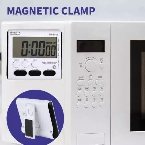 KERRO Digital Kitchen Timer with LCD Display, ABS Plastic Body and 3 Buttons, 1046