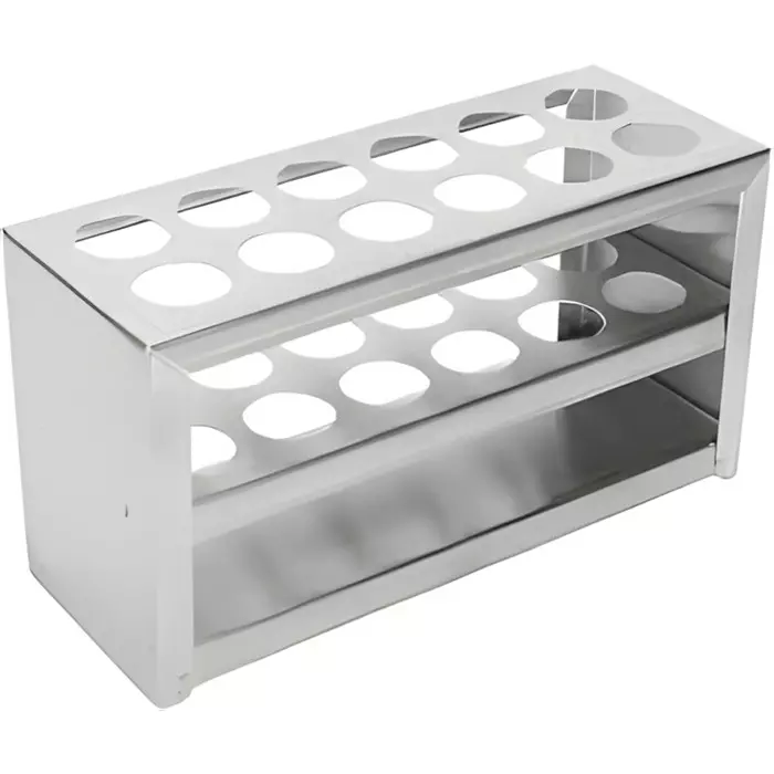 Bysafe Stainless Steel Test Tube Stand 304 Grade With 26 mm Hole Size and 12 Holes, JK-36SJ-F65H