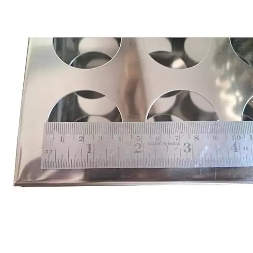 Bysafe Stainless Steel Test Tube Stand 304 Grade With 20 mm Hole Size and 24 Holes, 22-WF3G-X80I