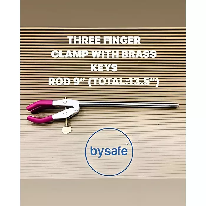 Bysafe Burette Stand Cast Iron Body Size 9x6 inch (228.6x150 mm), 10 mm Dia. Stainless Steel Rod with Bosshead and Burette Clamp, 6W-UJ70-CIJD