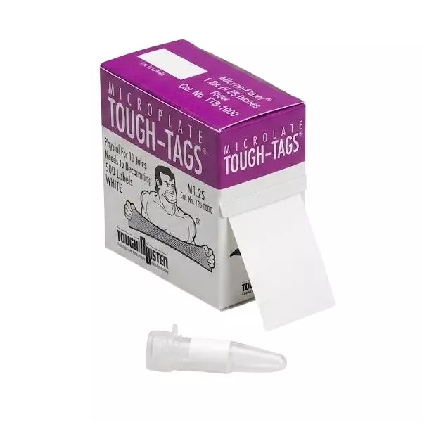 Tarson Tough Tags White 24X12.7 mm Size, 50006W (Pack of 1000 Pcs)