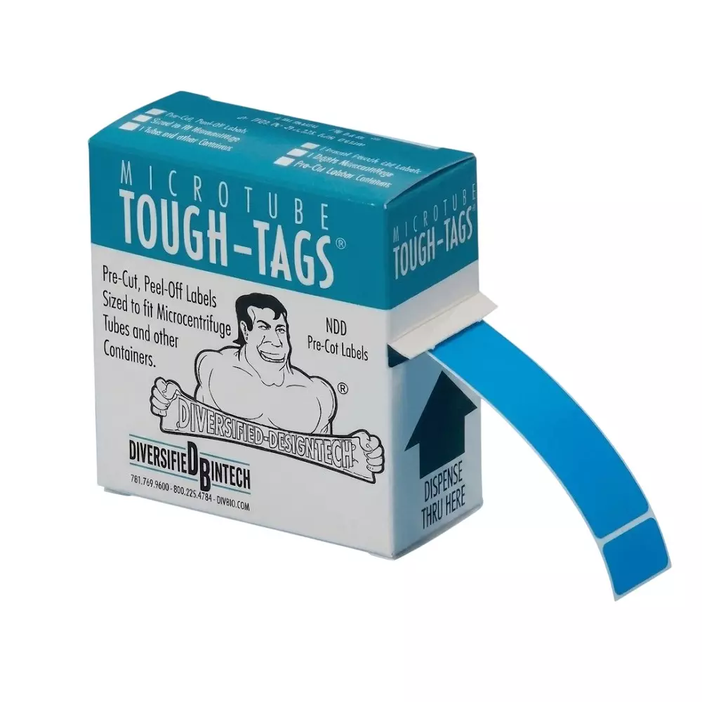 Tarson Tough Tags Blue 32.5X12.7 mm Size, 50007B (Pack of 1000 Pcs)