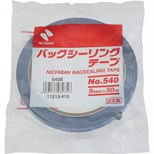 NICHIBAN Bag Sealing Tape Blue 9 mm x 50 m, No.540 (Pack of 20 Roll)