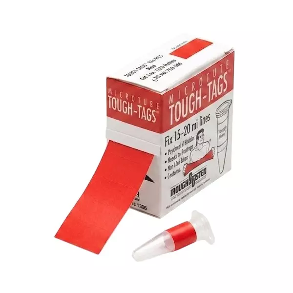 Tarson Tough Tags Red 24X12.7 mm Size, 50006R (Pack of 1000 Pcs)