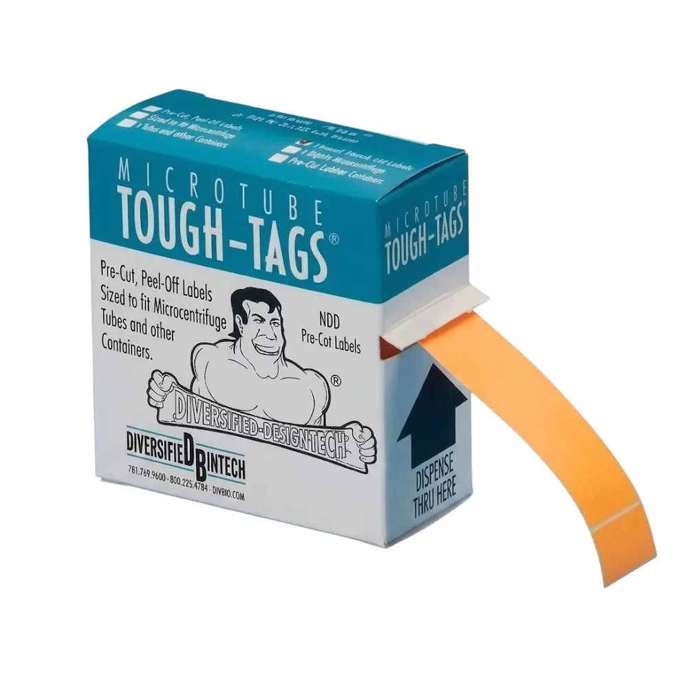 Tarson Tough Tags Orange 32.5X12.7 mm Size, 50007O (Pack of 1000 Pcs)