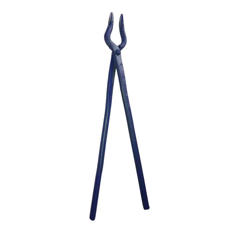 ATC Black Smith Tong with Flat Nose Size 18 inch (457 mm) and Blue Steel Body