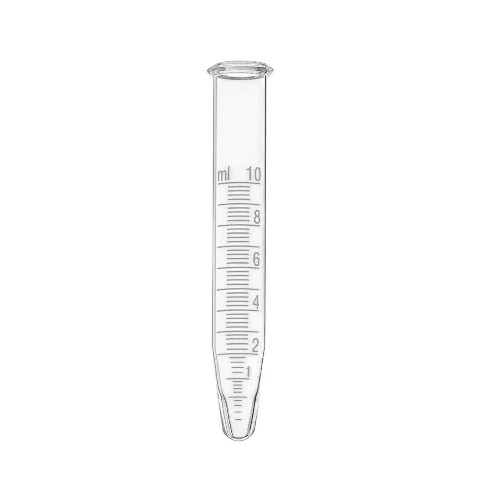 ABGIL Borosilicate Glass Graduated Centrifuge Tube with Rim & Conical Bottom, 50 ml Capacity, 28 mm Outer Dia, 125 mm Height, ABG4094