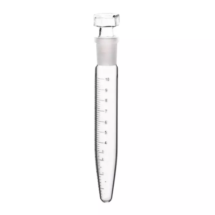 ABGIL Borosilicate Glass Centrifuge Tube Graduated with Stopper & Conical Bottom, 25 ml Capacity, 22 mm Outer Dia, 125 mm Height, ABG4113