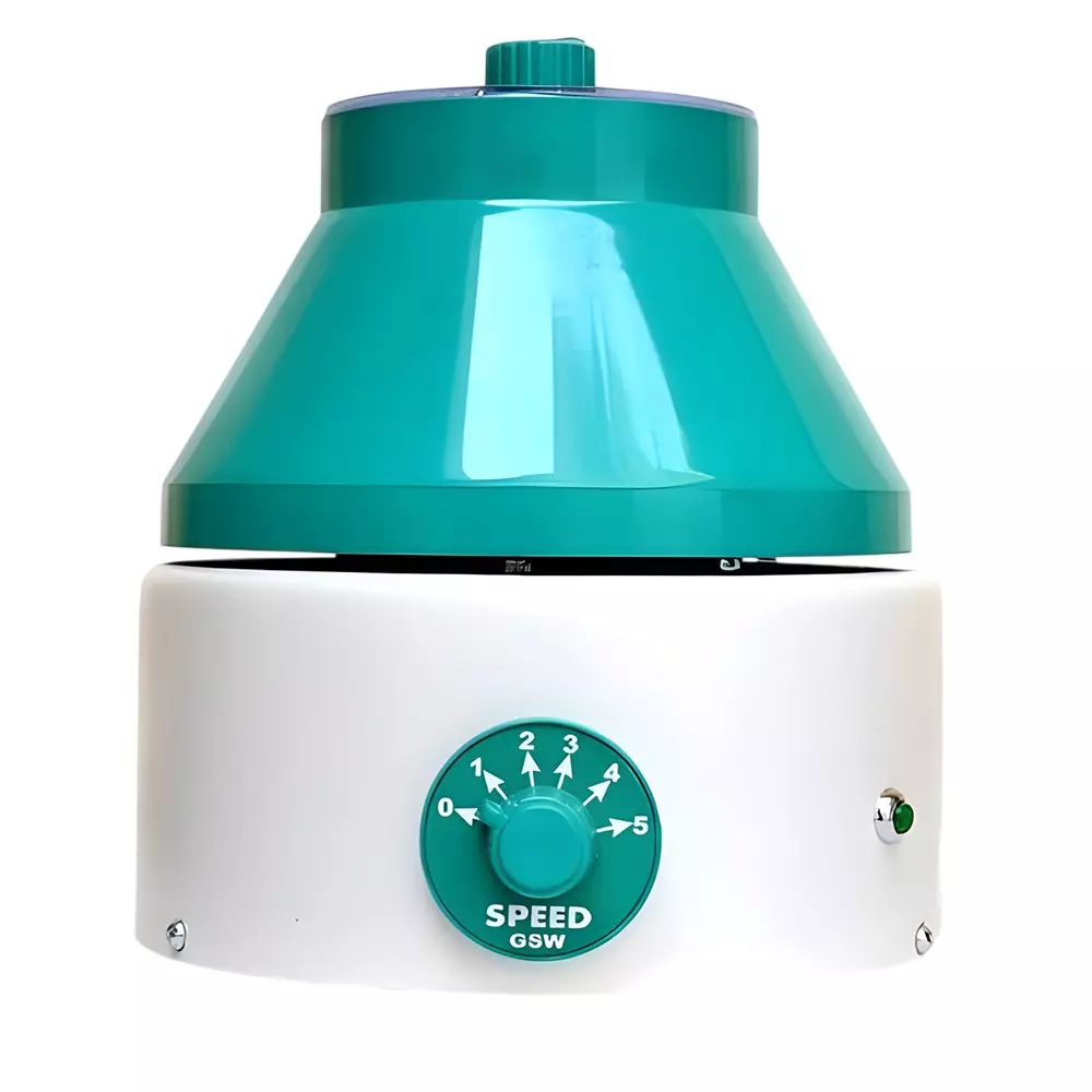 GENERIC 8 Tubes x 15 ml Doctor Centrifuge Machine, White and Green Color with 5 Step Speed Regulator, BSS-049