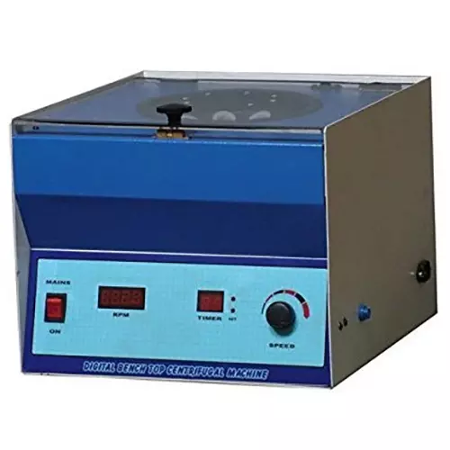NSAW Digital Lab Centrifuge, 4 Lines 16 Characters LCD Display and 4200 RPM Speed, Without Rotor Head, NSAW-1599