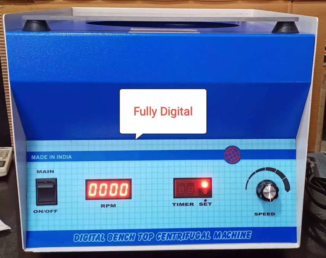 Buy The First Lab Centrifuge Machine With Timer 5000 Rpm, Test Tubes Of 8x15 ml Angle Rotor Head