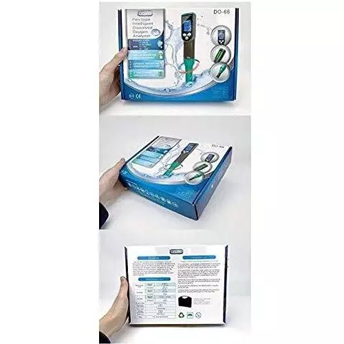 KERRO Dissolved Oxygen Meter Pen Type with 0.1-60 Measurement Range and ±0.5 Accuracy, DO-66 Pro