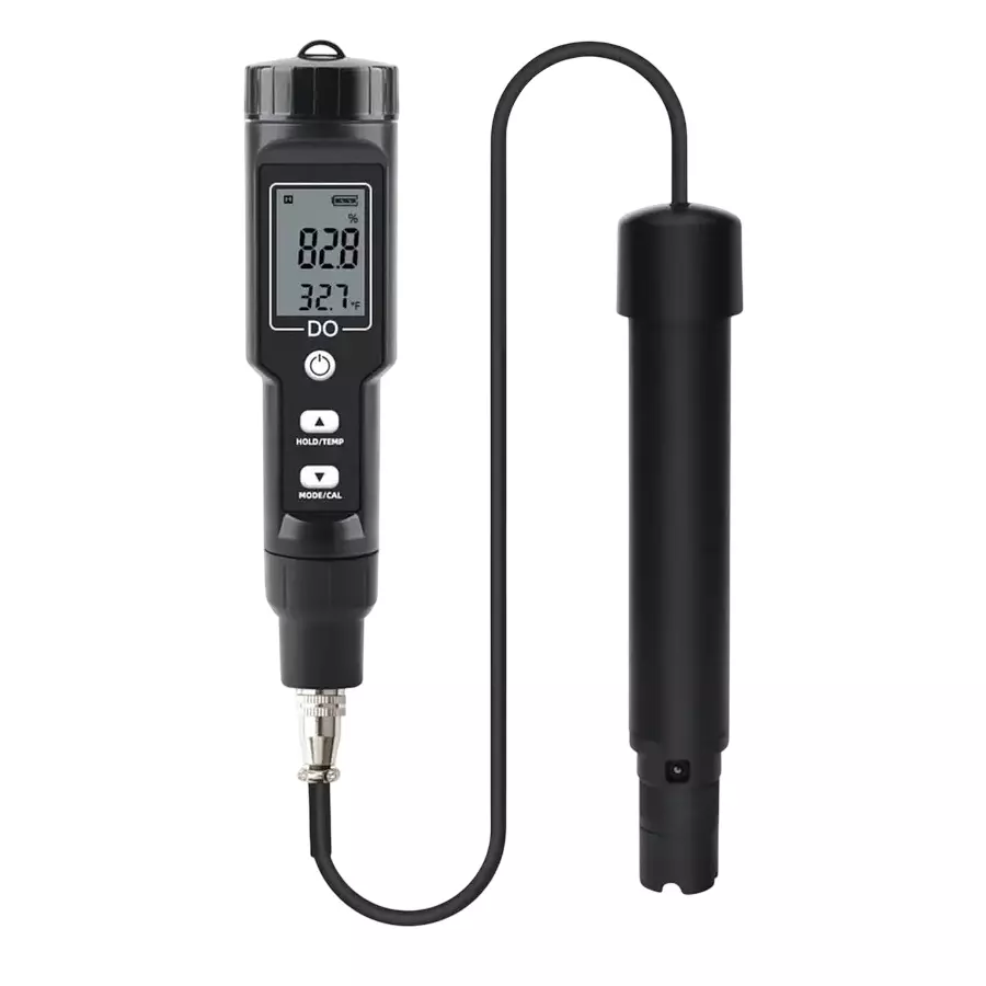 KERRO By MxRady Dissolved Oxygen Meter 0-40 mg/L Measuring Range ±1.5% F.S. Accuracy Black, DO-9100