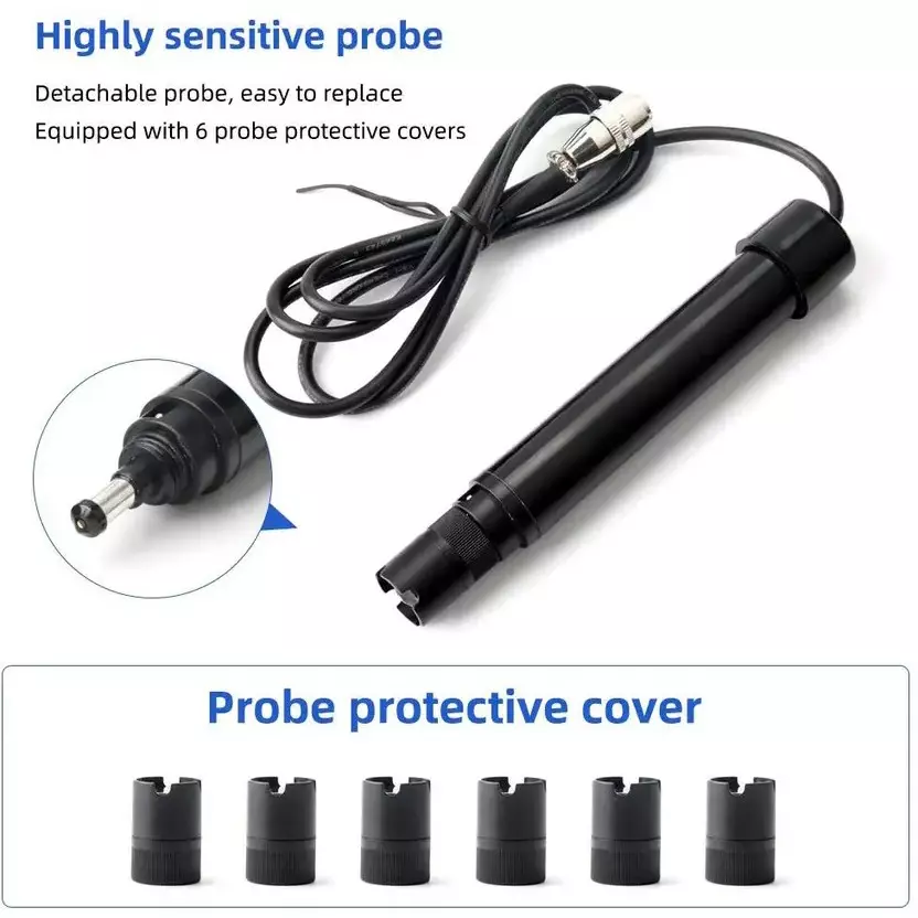 KERRO By MxRady Dissolved Oxygen Meter 0-40 mg/L Measuring Range ±1.5% F.S. Accuracy Black, DO-9100