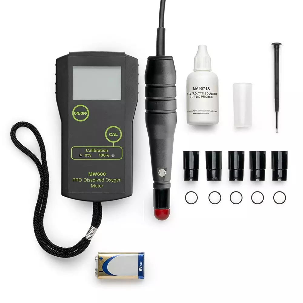 Bysafe MW600 PRO Digital Dissolved Oxygen Meter 0.0 to 19.9 mg/L Range and 0-100% Calibration Scale, TM-VO9U-MQI8