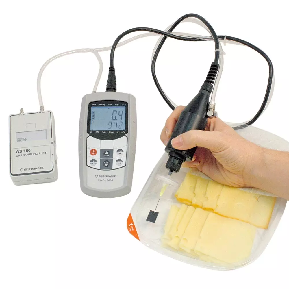 AS ONE Residual Oxygen Measurement Set 160x86x37, 106x67x30 mm, ResOx5695-L