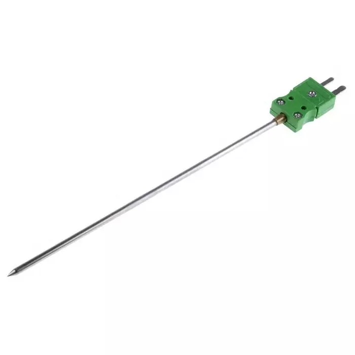 Hanna Instruments K Penetration Temperature Probe, 155 mm Length, 3 mm Diameter, +900 °C Max, HI766PB