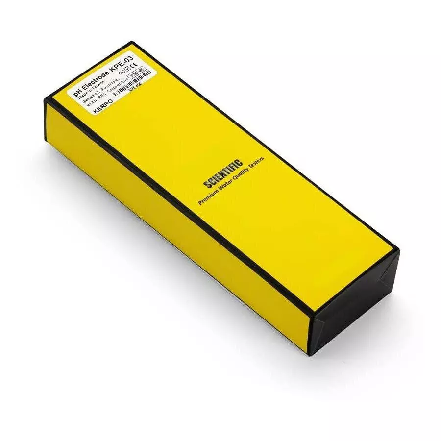 KERRO Electrode Probe, BNC Connector, 100 cm Cable with 0-14 pH Range for pH Meter, KPE-103