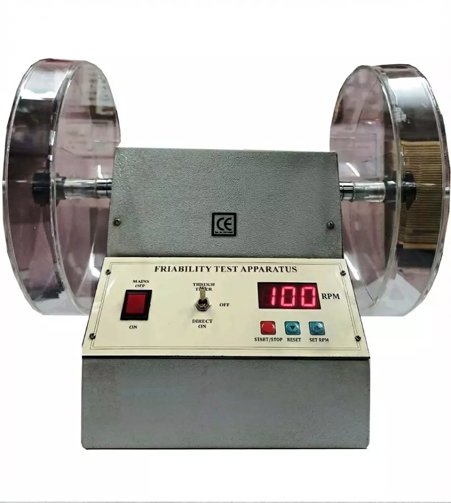 Vesca VSLI- 279 Friability Test Apparatus With Digital RPM Counter and Double Drum Made of Acrylic Sheet