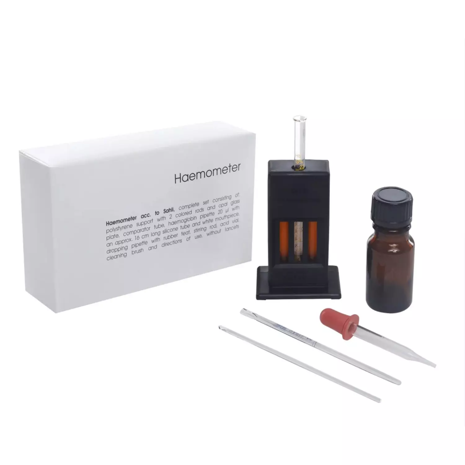 Acutek Marienfeld Superior Haemometer Set Basic Made of Glass for Pathology Investigation & Determination, AI-3243