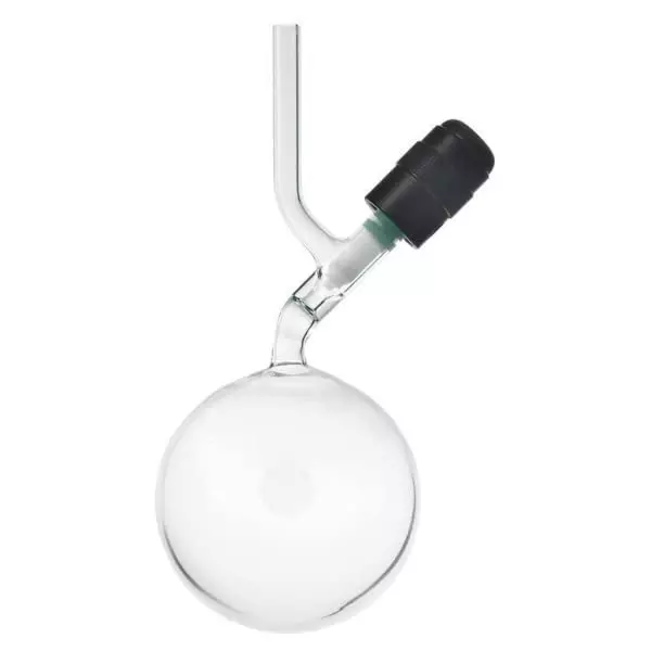 ABGIL Borosilicate Glass Gas Collecting Gas Balloons with Threaded Valves (Rotaflow), 500 ml Capacity, ABG3534