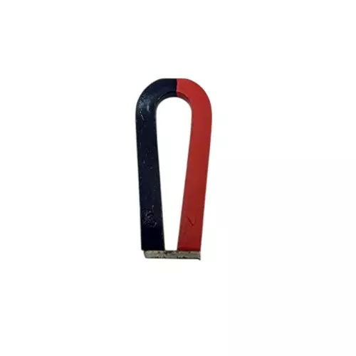 WKM 100 x 12 x 6 mm U Shape Red and Blue Color Horse Shoe Magnet KT91HM