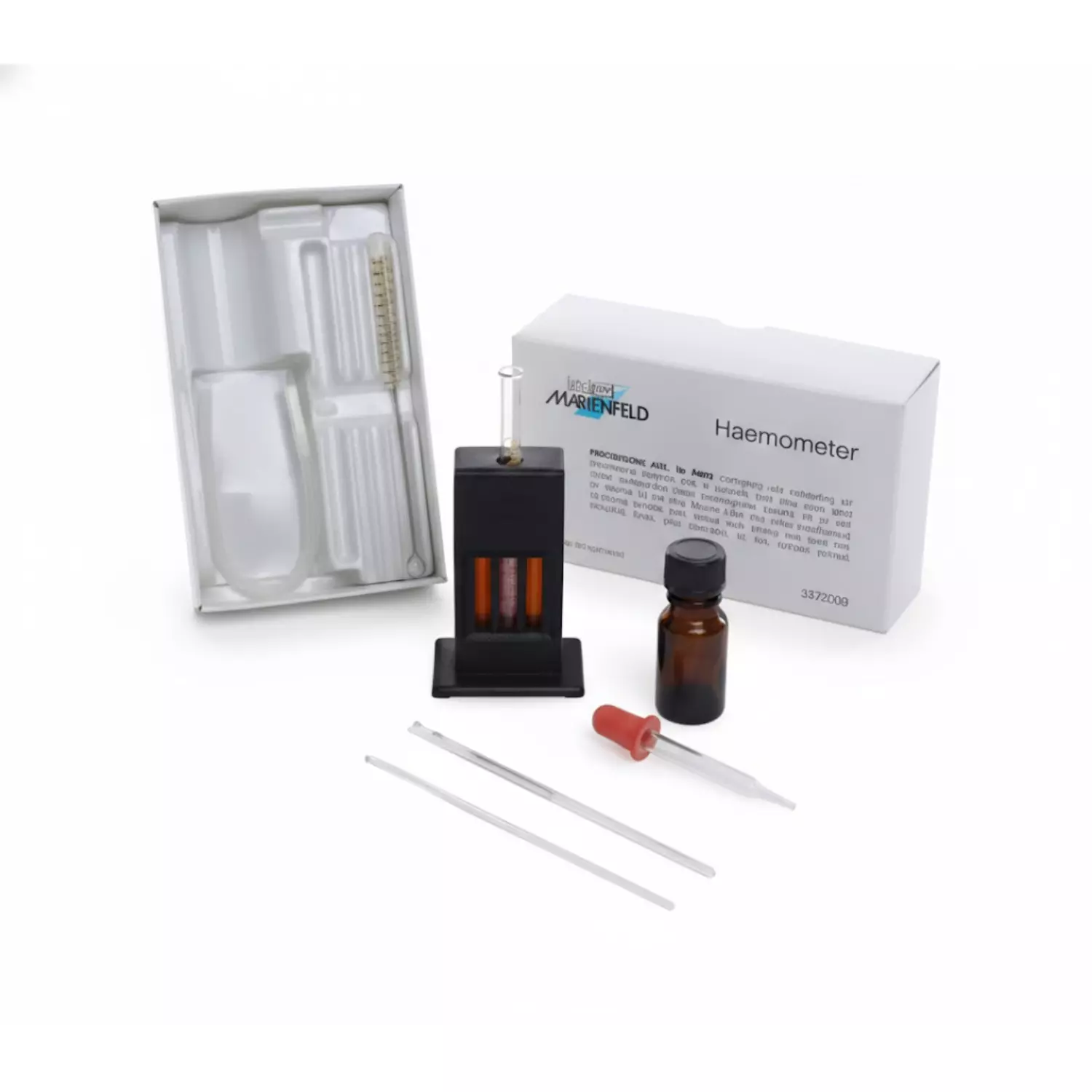 Acutek Marienfeld Superior Haemometer Set acc. To Sahli Made of Soda Glass for Pathology Investigation & Determination, MS-3243