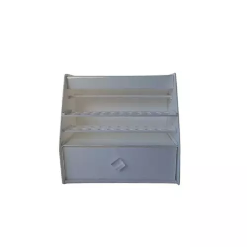 WKM Micropipette Stand 6 Pipettes Capacity with Drawer White for Chemical, Pathology & Research Labs
