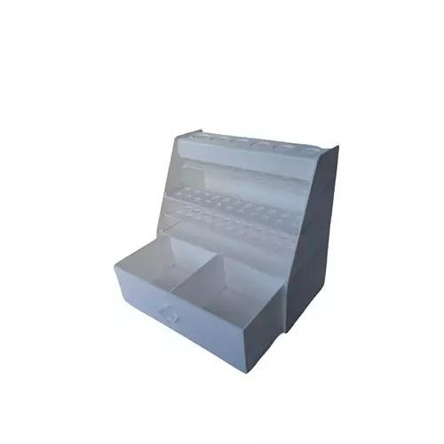 wkm-white-colour-micropipette-stand-for-6-pipettes-with-drawer-use-for-chemical-pathology-reasearch-laboratory-capacity-6-pipette