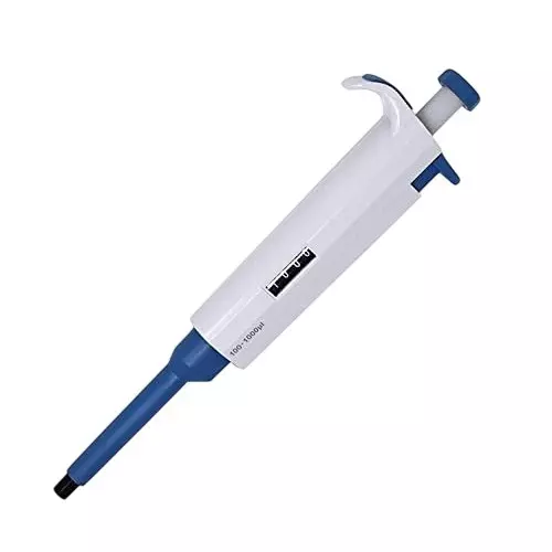 WKM Adjustable Micropipette Plastic 100-1000 ul Variable Range with Calibration Report Feature