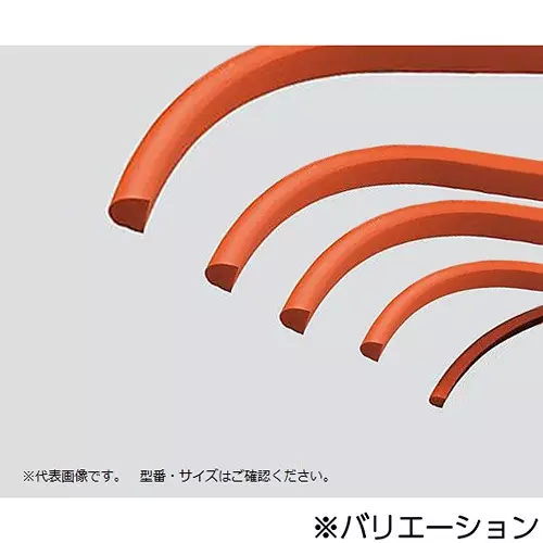 AS ONE Silicone Sponge Cord Half Round, 3-3218-16