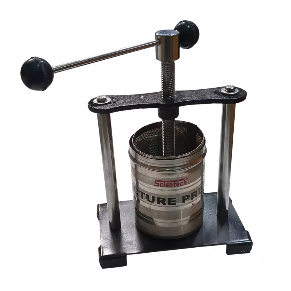 Scientech 1/2 Kg Capacity Tincture Press With Stainless Steel Contact Parts, SE-288